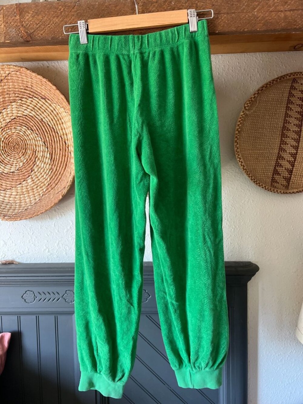 Suzie Kondi Kelley Green Small Tosk Terry Harem Pants $295